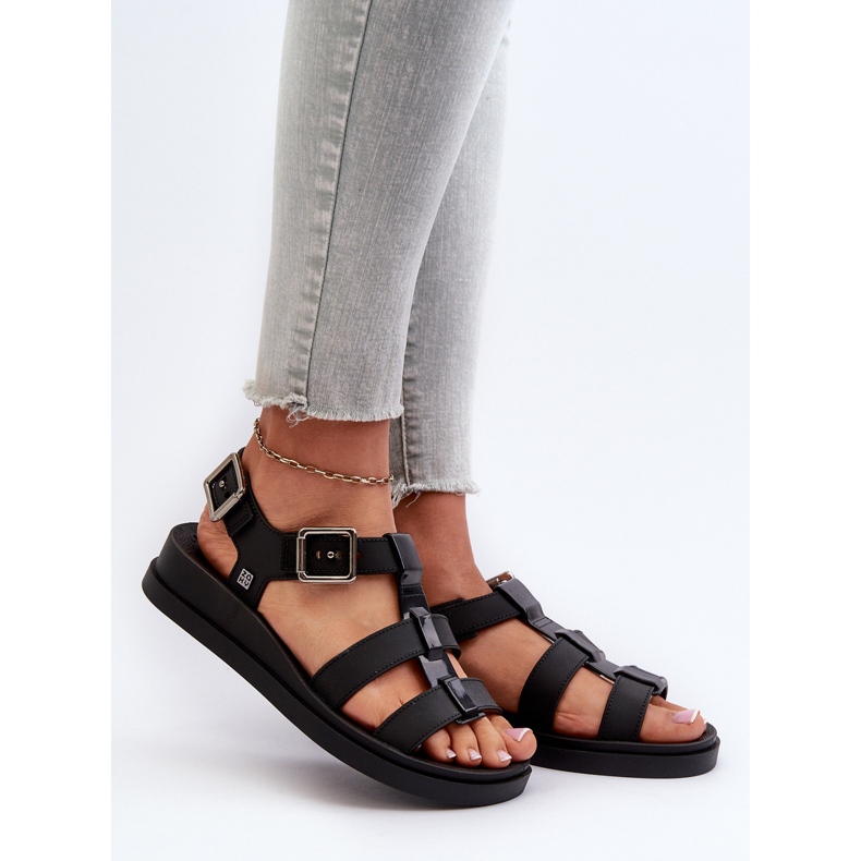 Sandali da donna lisci profumati ZAXY NN285007 Nero 2