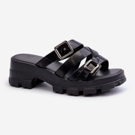 Infradito con tacco basso da donna profumate ZAXY NN285043 Nero 1