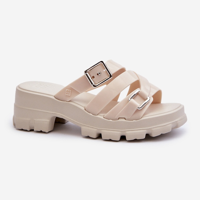 Infradito Donna Tacco Basso Profumate ZAXY NN285042 Beige Chiaro 1
