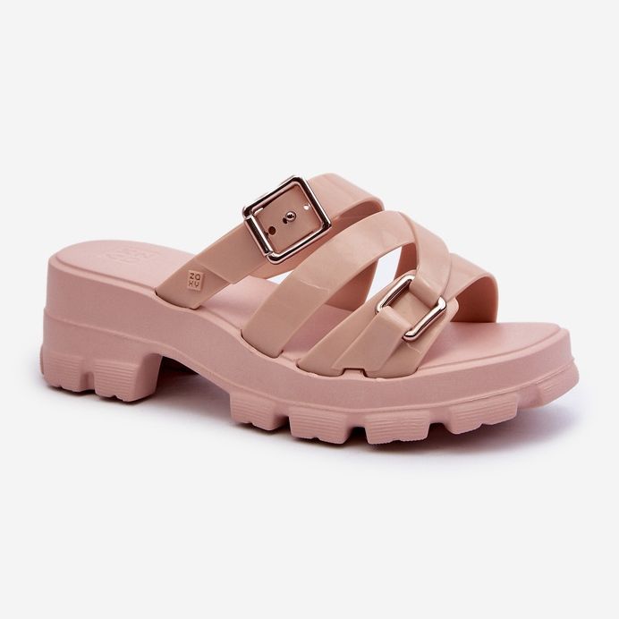 Infradito Donna Tacco Basso Profumate ZAXY NN285044 Rosa Chiaro 1