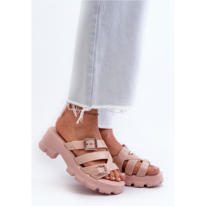 Infradito Donna Tacco Basso Profumate ZAXY NN285044 Rosa Chiaro 2