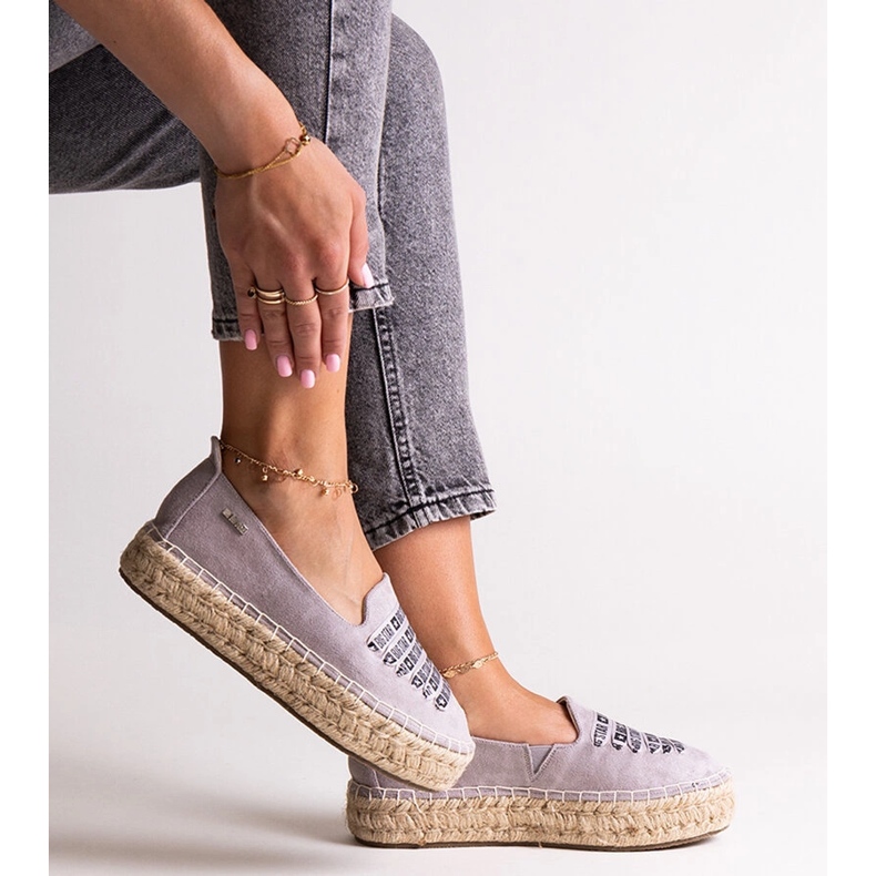 Espadrillas grigie Big Star JJ274890 grigio 1