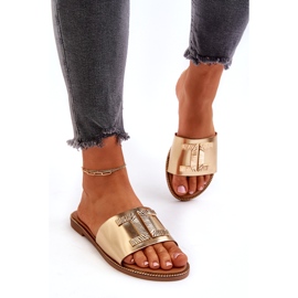 Seastar Infradito da donna con decorazione oro d'oro 1