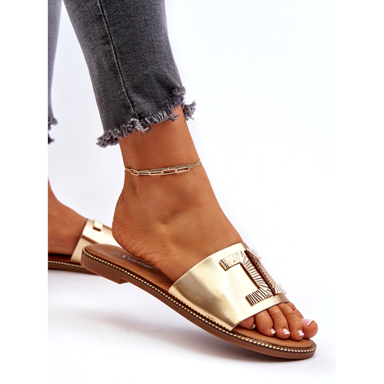 Seastar Infradito da donna con decorazione oro d'oro 2