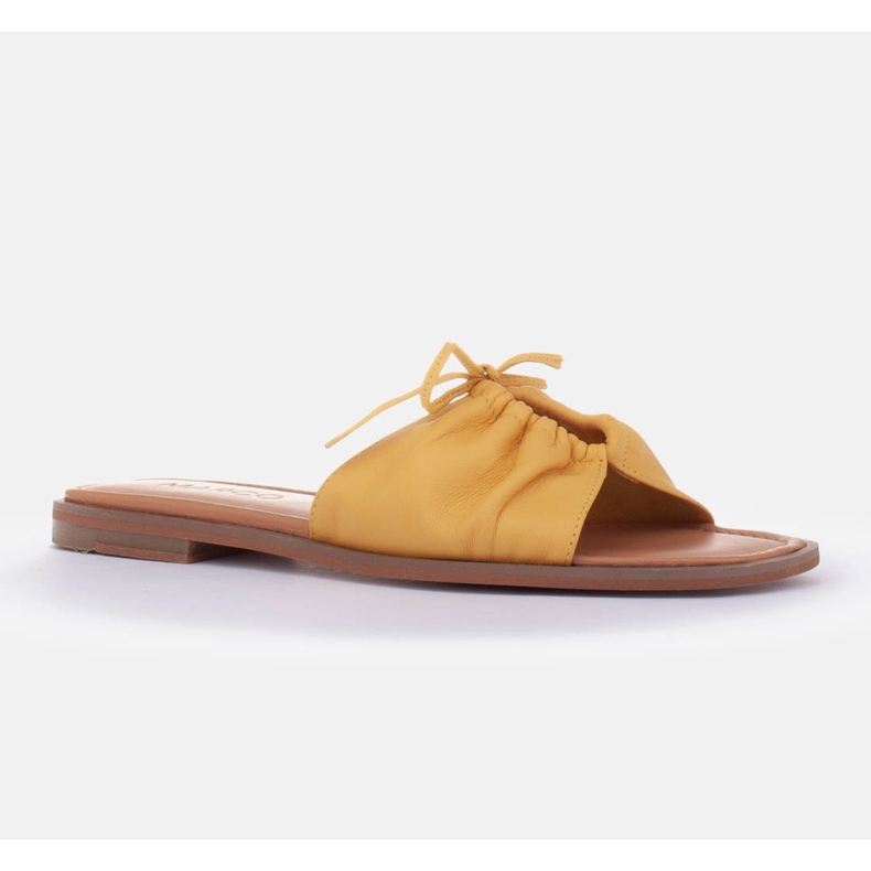Marco Shoes Infradito con lacci giallo 1