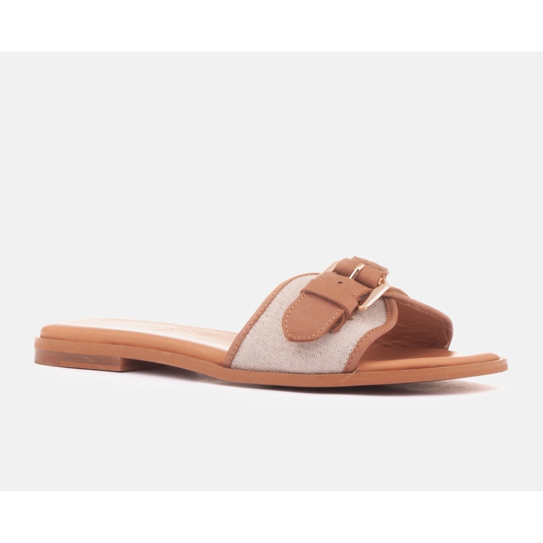 Marco Shoes Infradito Fibbia beige 1