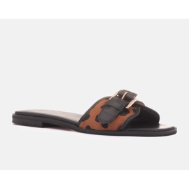 Marco Shoes Infradito Fibbia marrone 1