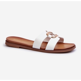 Infradito Piatti da Donna In Eco Pelle Sergio Leone SK077H Bianco 1