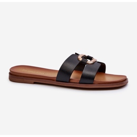 Infradito Piatti da Donna In Eco Pelle Sergio Leone SK077H Nero 1