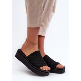 Infradito con plateau Sergio Leone SK083H da donna Nere nero 2