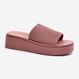 Infradito con plateau Sergio Leone SK083H da donna, rosa 1