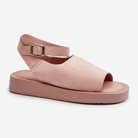 Comodi Sandali Platform da Donna, Colore Rosa Rubino 1