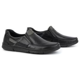 Olivier Slip-on da uomo in pelle 62K nero 2
