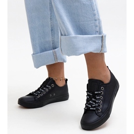 Sneakers in ecopelle nera Big Star KK274106 nero 1