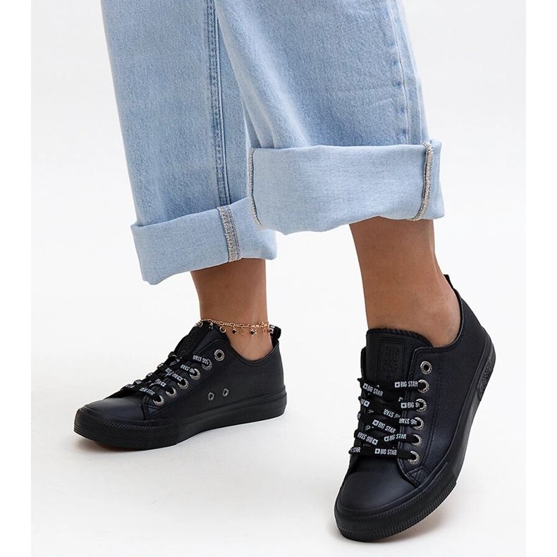 Sneakers in ecopelle nera Big Star KK274106 nero 1