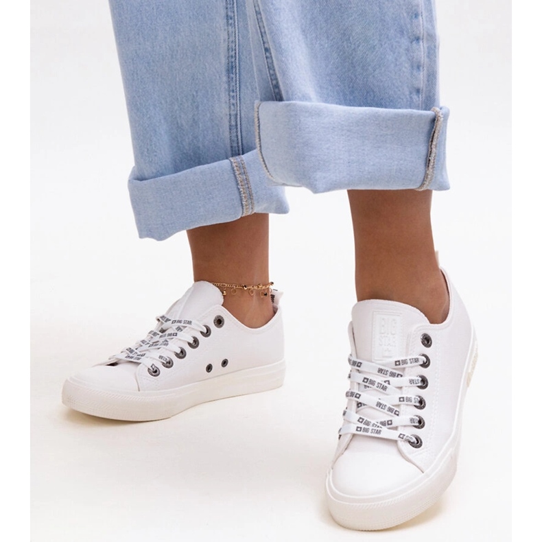 Sneakers bianche in ecopelle Big Star KK274105 bianco 1