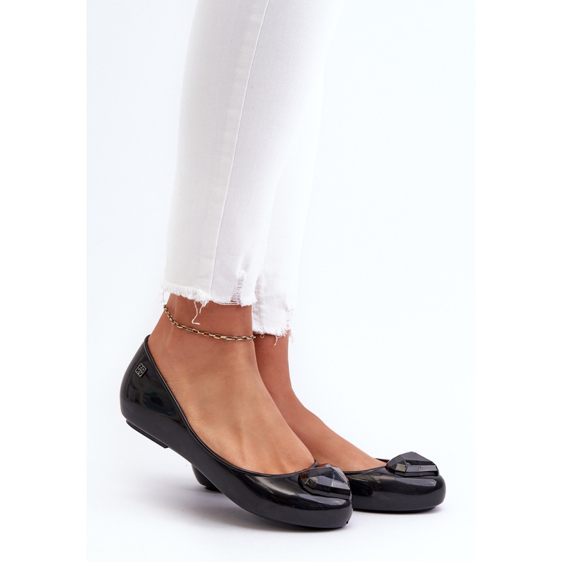 Ballerine profumate da donna con cuore ZAXY NN285011 Nere nero 2