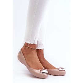 Ballerine da donna profumate con cuore ZAXY NN285010 Nude beige 2