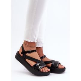 Sandali con plateau da donna profumati ZAXY LL285064 Neri nero 2
