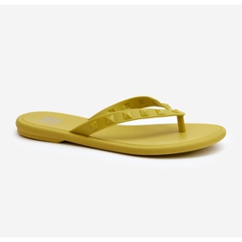 Infradito piatte flessibili da donna ZAXY JJ285253 Lime verde 1