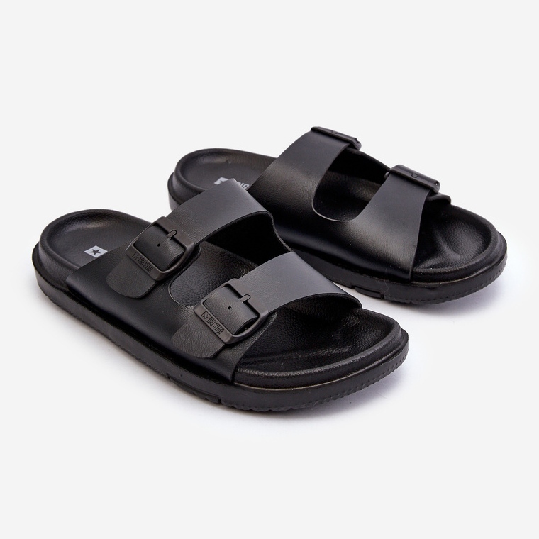 Infradito Leggere Da Uomo Con Fibbie Big Star NN174597 Nere nero 1