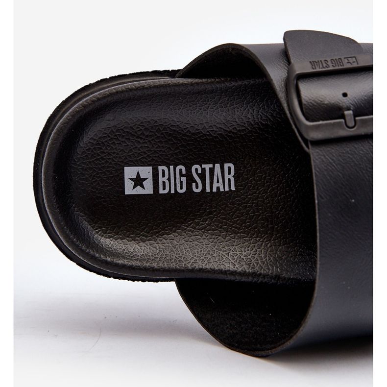 Infradito Leggere Da Uomo Con Fibbie Big Star NN174597 Nere nero 2