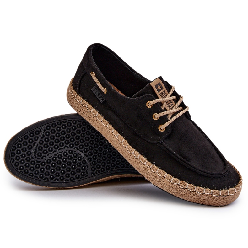 Espadrillas stringate da uomo Big Star NN174051 Nere nero 3