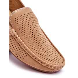 Mocassini Classici Da Uomo In Pelle Scamosciata Beige Felixo 3