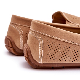 Mocassini Classici Da Uomo In Pelle Scamosciata Beige Felixo 2