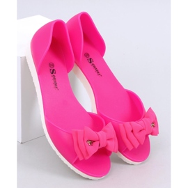 Ballerine open toe Meliski Agathe Fucsia rosa 1