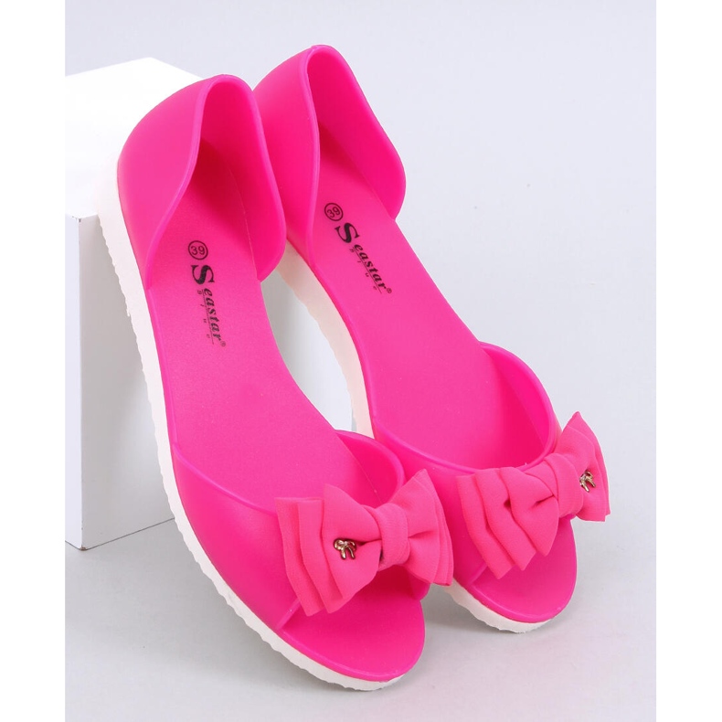 Ballerine open toe Meliski Agathe Fucsia rosa 1