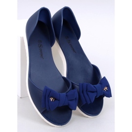 Ballerine open toe di Meliski Agathe Navy blu 1