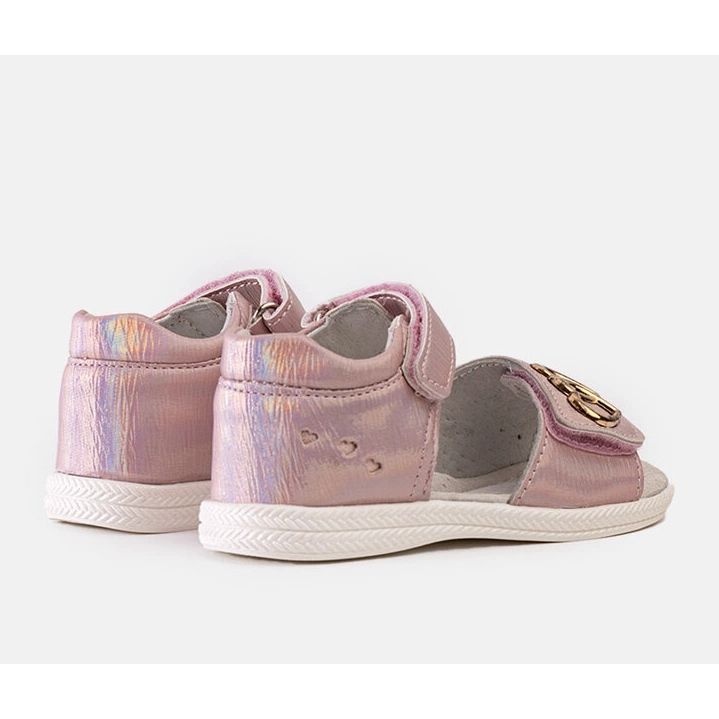 Miss Sandali rosa da bambino con inserto in pelle Minka 1