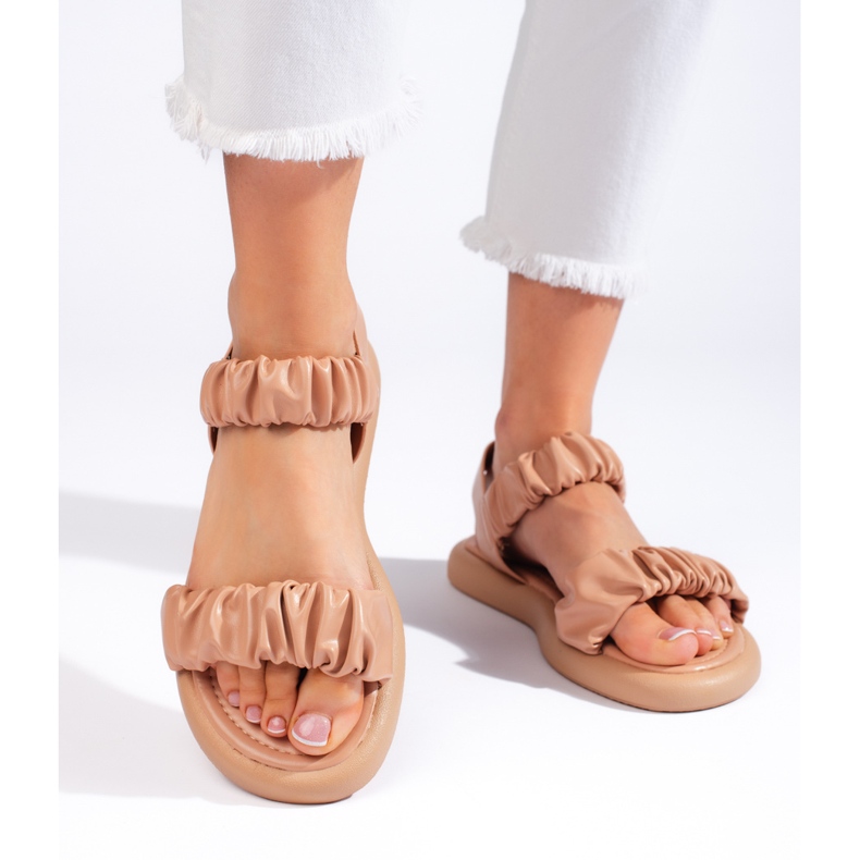 Comodi sandali slip-on da donna marroni marrone 1