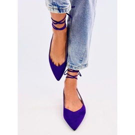 Dentoni Ballerine stringate viola 1