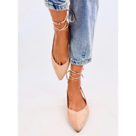 Ballerine slingback nude Dentoni beige 1