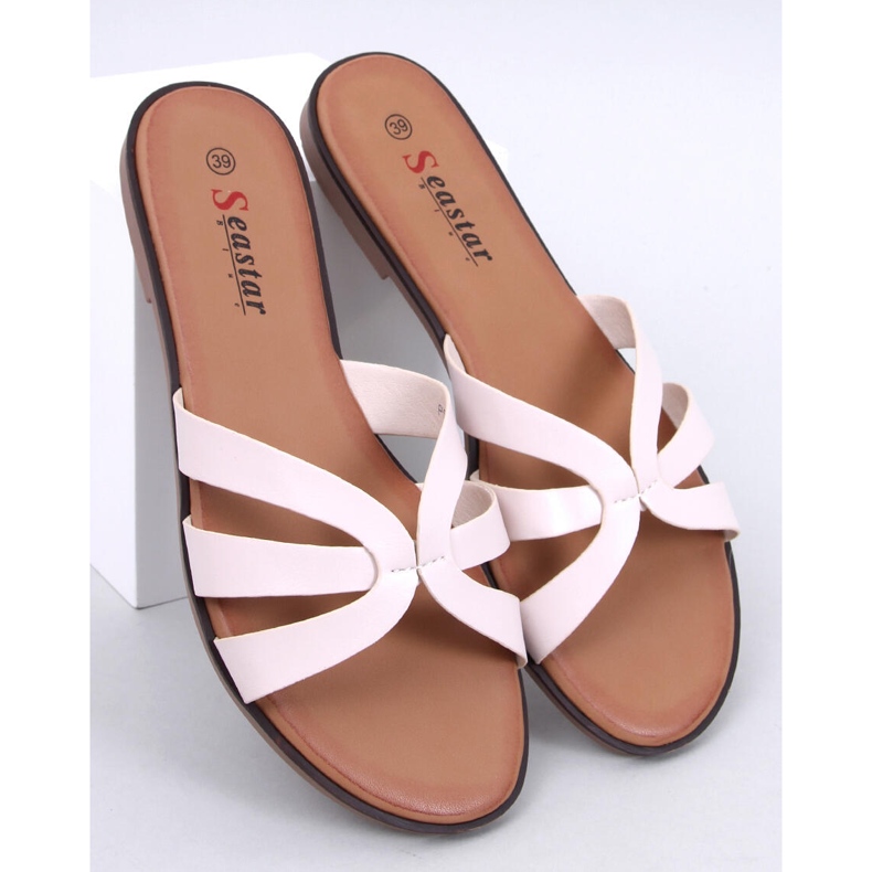 Delicate pantofole da donna di Fabrices Beige 1