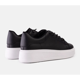 Sneakers nere con accattivante decorazione Asmait nero 1