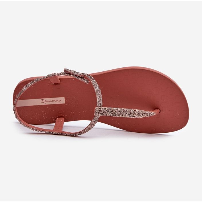 Sandali infradito da donna con glitter 26914 Ipanema Class Brilha Fem Coral rosa 1