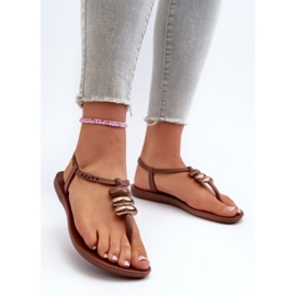 Sandali piatti da donna Infradito 83507 Ipanema Class Blown Up Sandal Fem Marrone 2