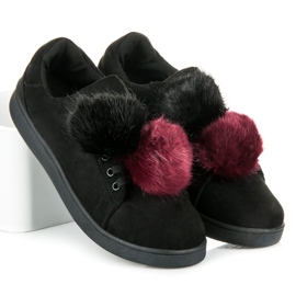Vices New Collection Sneakers Con Pompon Staccabili nero 1
