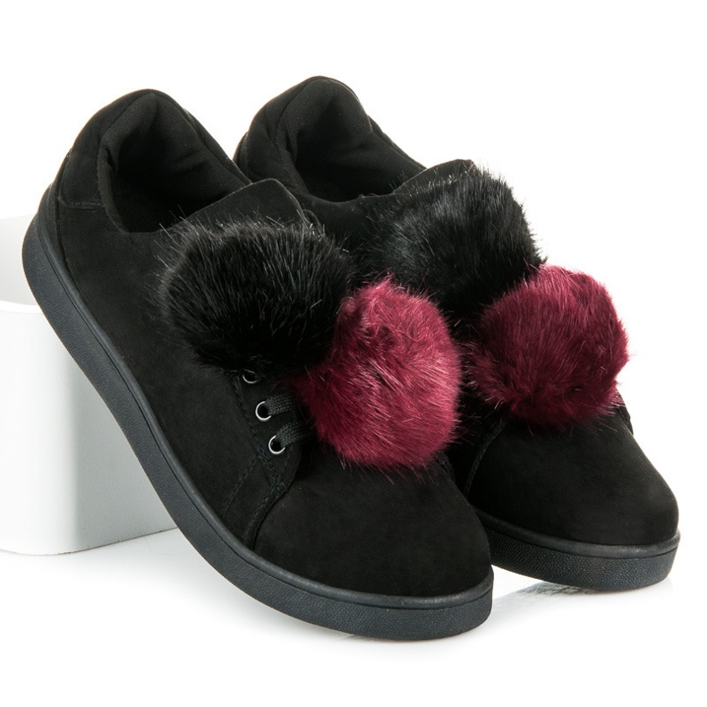 Vices New Collection Sneakers Con Pompon Staccabili nero 1
