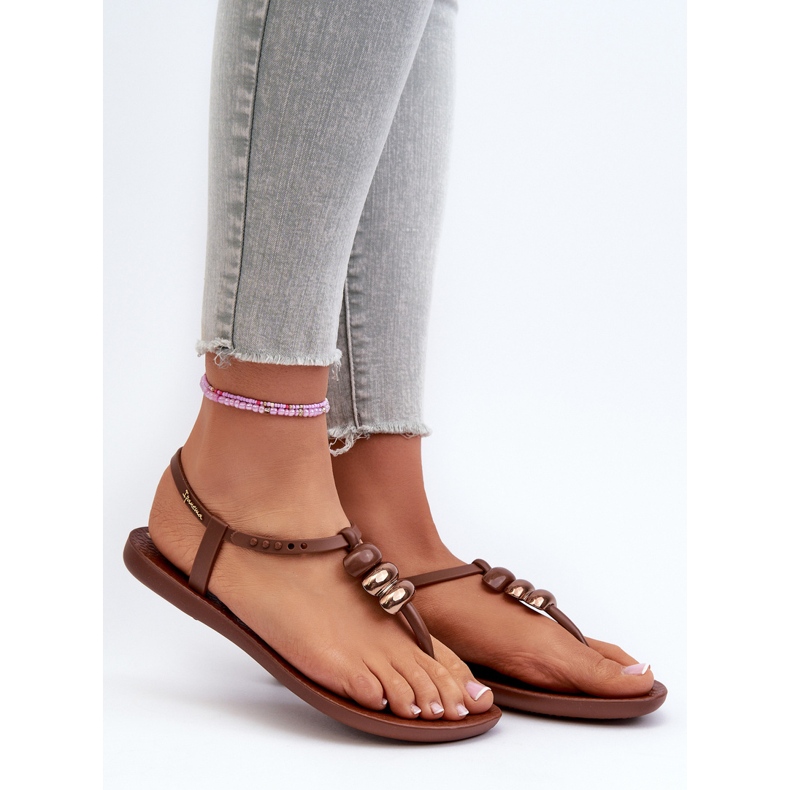 Sandali piatti da donna Infradito 83507 Ipanema Class Blown Up Sandal Fem Marrone 1