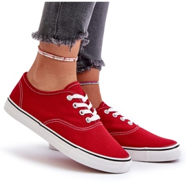 Scarpe da ginnastica classiche rosse da donna rosso 4
