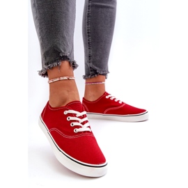 Scarpe da ginnastica classiche rosse da donna rosso 1