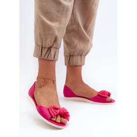 Ballerine Da Donna In Gomma Con Fiocco Fucsia Georia rosa 2