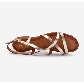 Sandali Bassi da Donna in Pelle Maciejka 06635-25 Oro d'oro 1