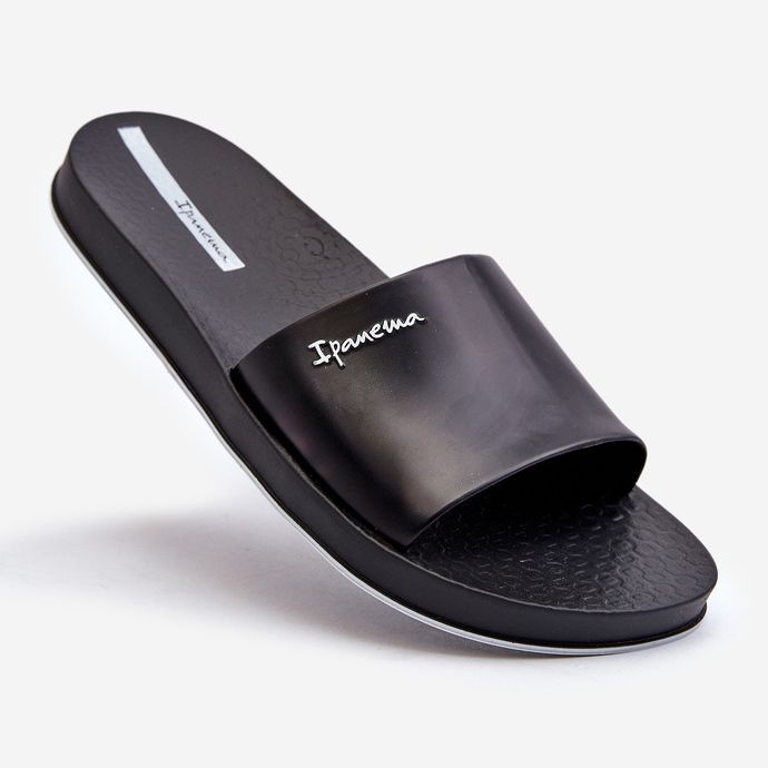 Infradito in gomma da uomo 82832 Ipanema Slide unisex nere nero 1