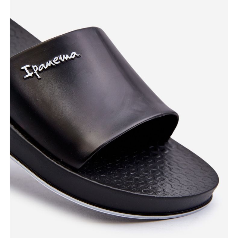 Infradito in gomma da uomo 82832 Ipanema Slide unisex nere nero 2