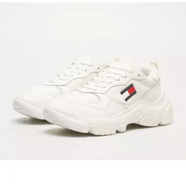 Scarpe Tommy Hilfiger Lightweight Hybrid Runner W EN0EN02566YBL bianca 1